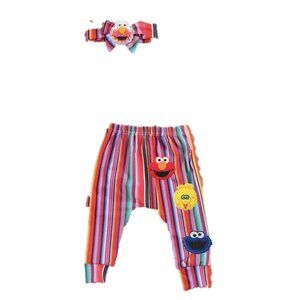 Sesame Street Pants Elmo Outfit Cookie Monster Clothes Elmo Pants Set